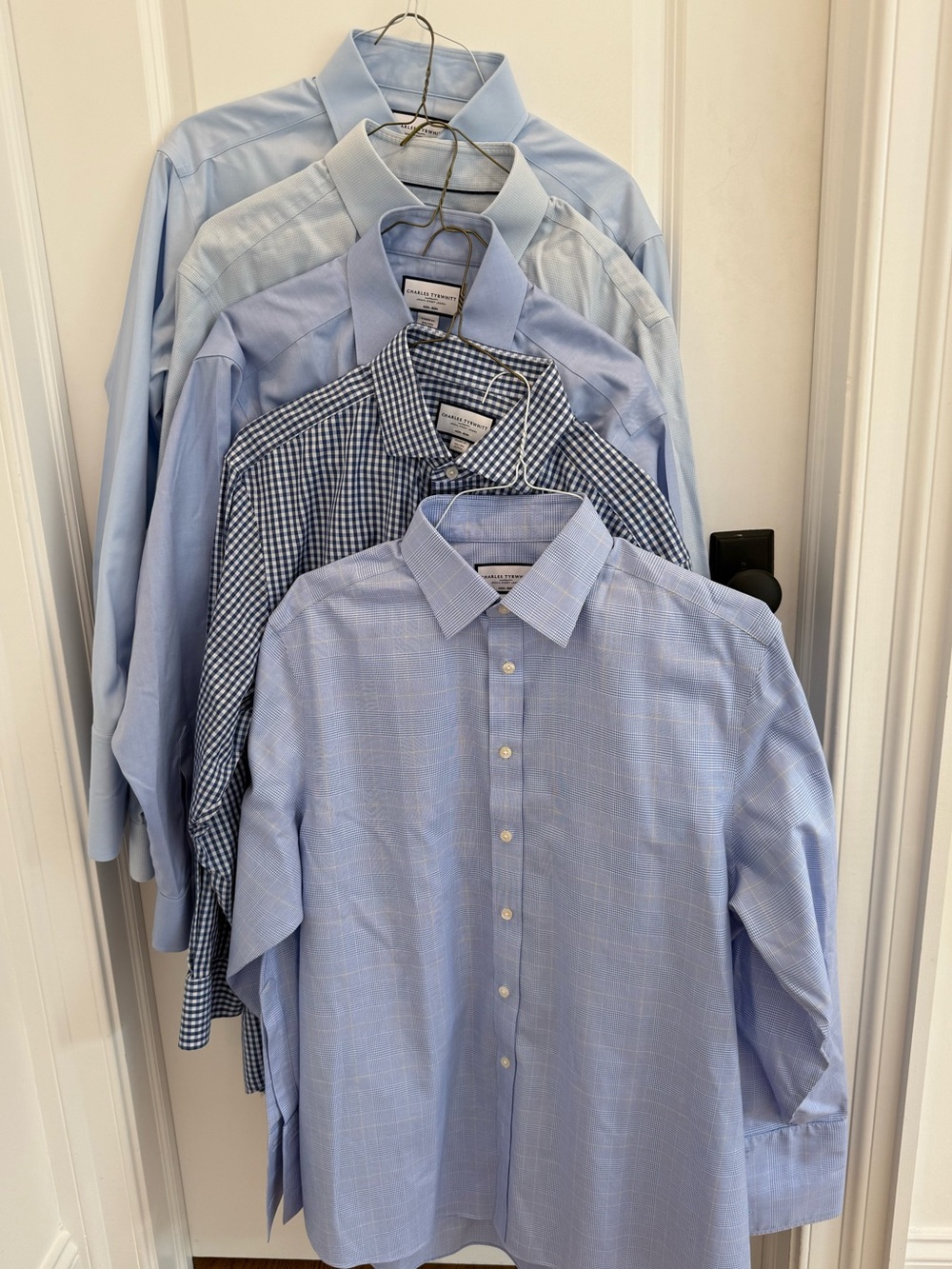 Set of Five Charles Tyrwhitt No-Iron Shirts